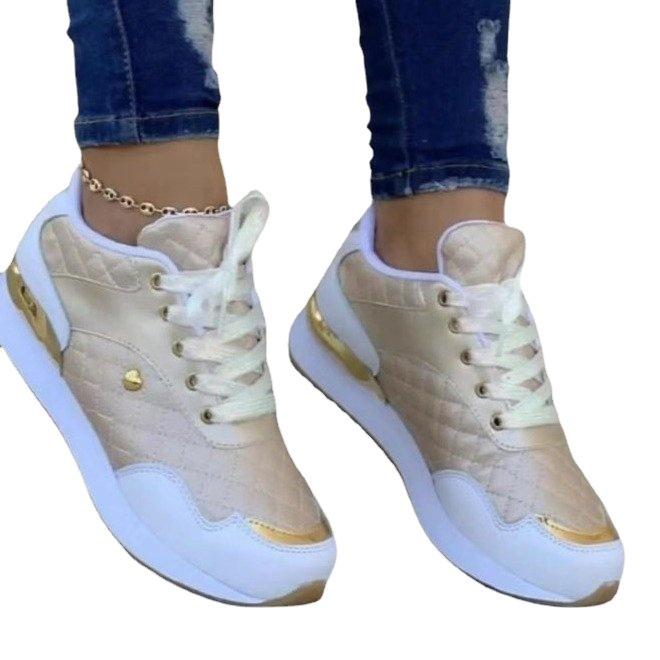 Large size sports single shoes women's autumn breathable color matching casual sports shoes