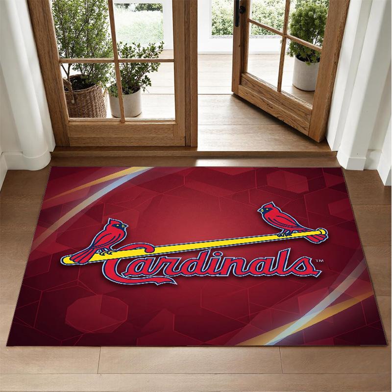 St. Louis Cardinals Design Kristall Samt Teppich Weiche Dekorative Matte für Schlafzimmer Eingang