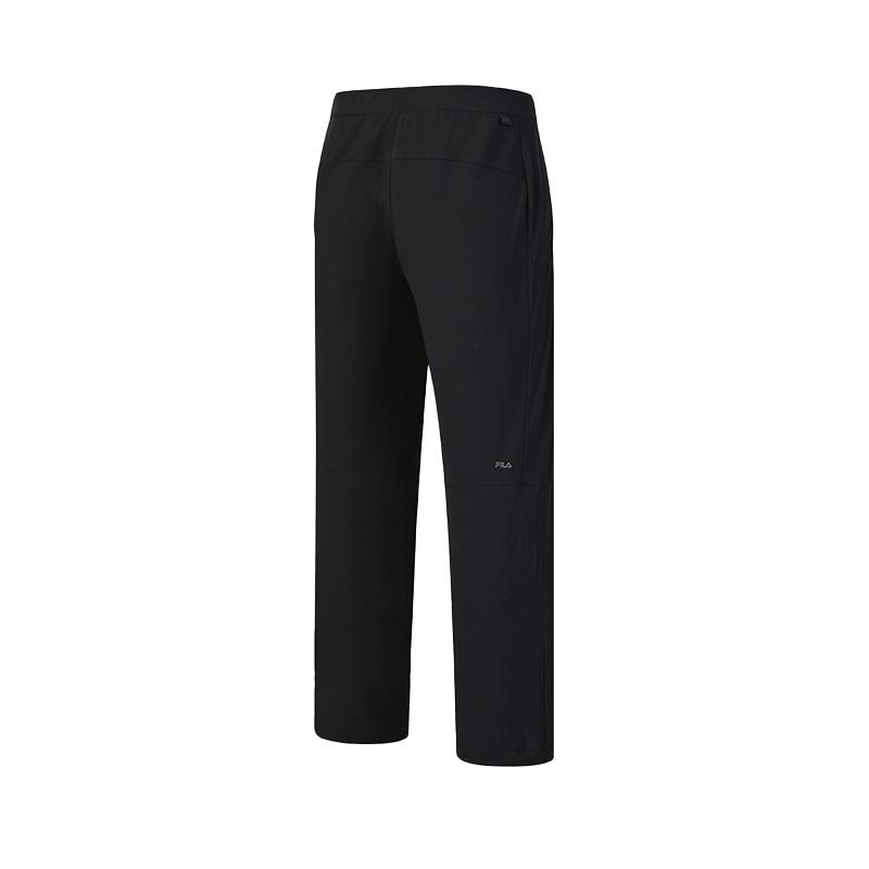 Fila A.P. Minimalist Fashion Sports Classic Versatile Straight Leg Woven Casual Pants Men bottoms Deep-Black A11M621816FBK