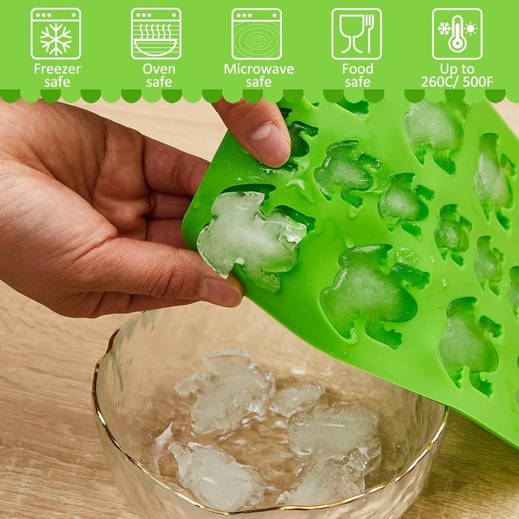 Domensi Silicone Frog Chocolate Mold Candy Molds Passover Jelly Ice Tray in Fun 10 Plagues Frog Shape for Birthday, Wizard Party, Cake Decoration