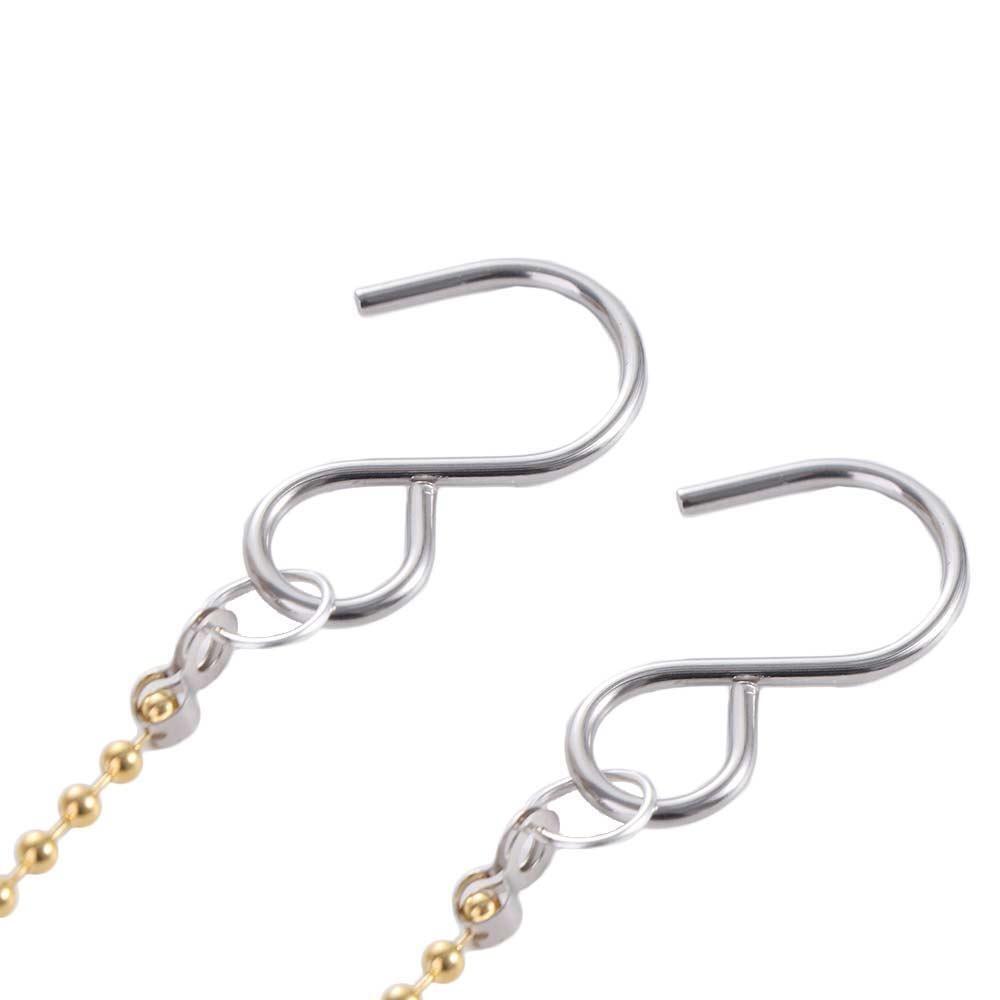 2Pcs Golden Silver Volleyball Net Height Measuring Chains Height Locator Tool  For Match Referee