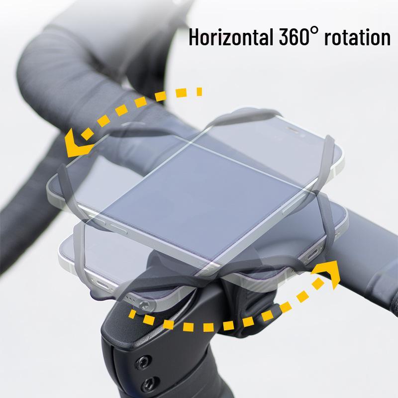 GUB P9 Rotating Bike Phone Mount: Shockproof Silicone Strap Holder for Mountain and Road Bikes