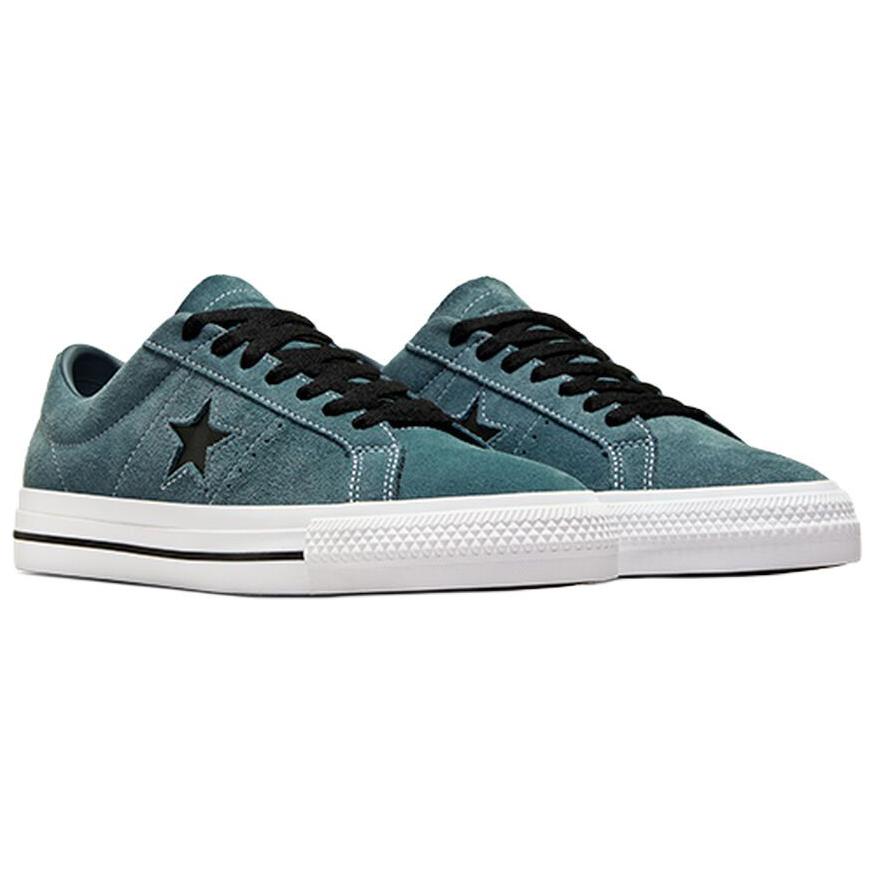 Converse One Star Pro Suede Low True Nature Unisex Sneakers Green Black White A10576C