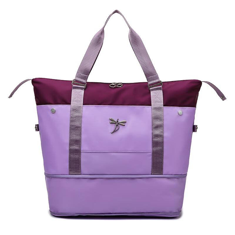 

Li Shen Color-block Travel Duffel Bag