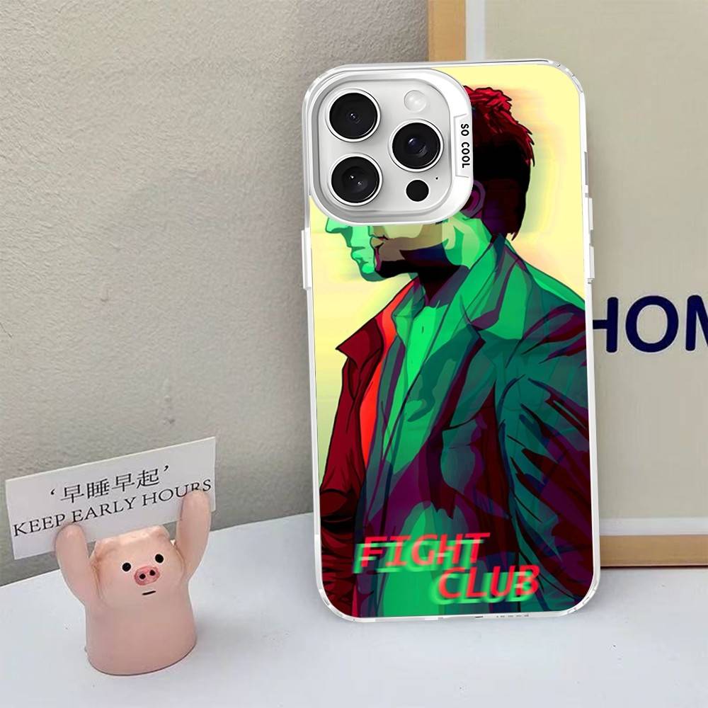 Classic Movie F-fight C-club Phone Case For IPhone 16 15 14 13 12 11 Pro Max X XR XSMAX 8 7 Plus Matte Shockproof Back Cover