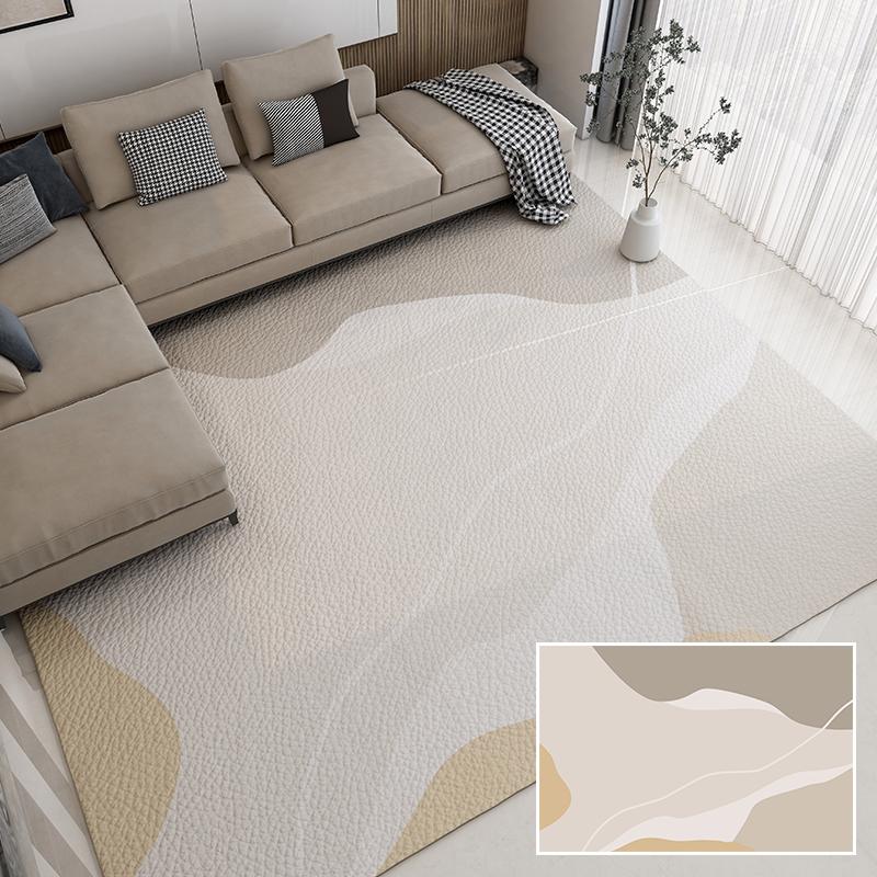 Nordic Minimalist Carpets for Living Room PVC Wash-free Household Carpet Waterproof Non-slip Kitchen Rug Ins Style Balcony Mat