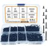 1PACK Boxed Screws, Flat Head Phillips Self-tapping Small Screws, Nut Set, Electronic Computer 800 Pcs Threads