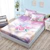Cute Unicorn Mattress Three-Piece Set, Bedspread, Pillowcase, Mattress Protective Cover, Dust-Proof And Non-Slip.