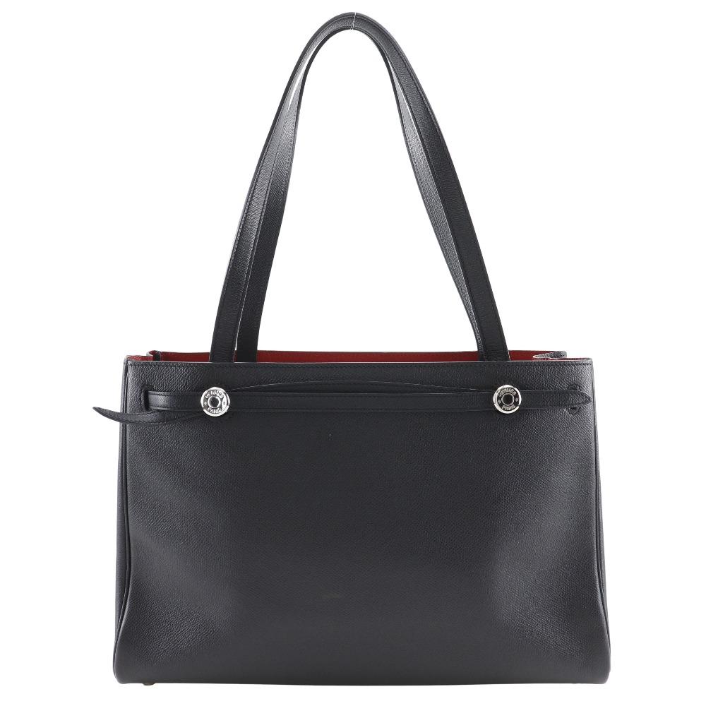 

HERMES Cabas Na Tote Bag black Epsom Women Used
