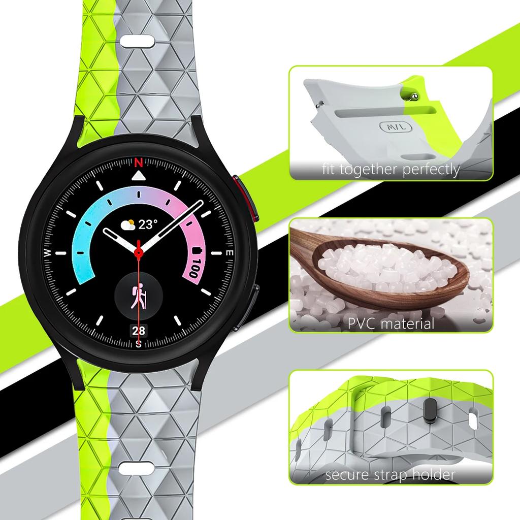 Silicone Band for Samsung Galaxy Watch 7 5 6 4 Classic 5 pro 44mm 40mm 47mm 43mm 46mm 45mm Bracelet Galaxy Watch6 watch4 strap