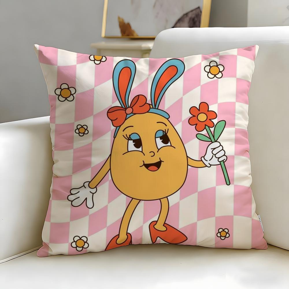 

classic holiday Easter Day Cushion Cover Soft & Easy-Wash Pillow Case – Versatile for Couch, Bed, Travel and Office 30cmx30cm
