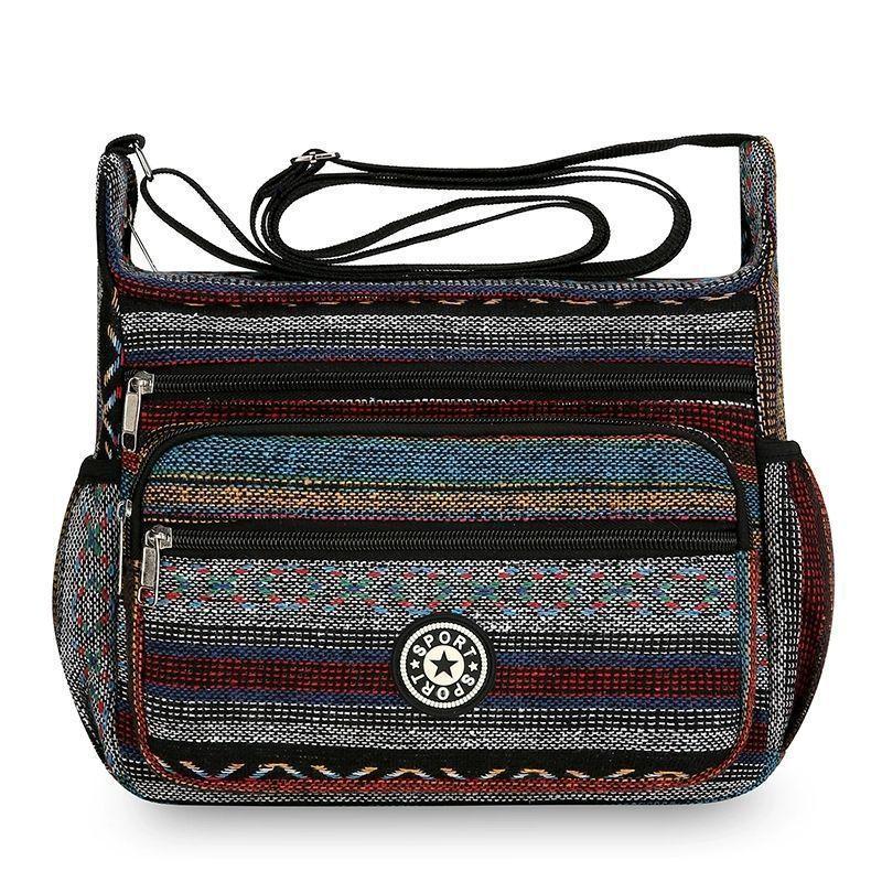 Canvas Tote Bag For Women With Large Capacity And Zipper Closure For Daily Use