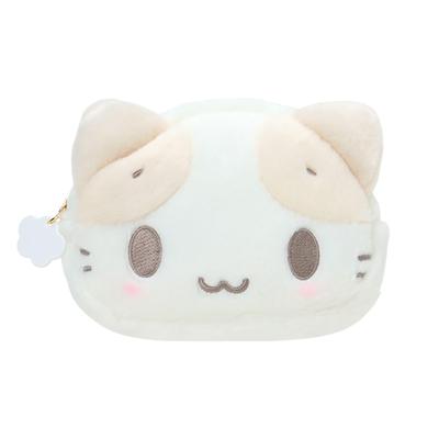 Face-Shaped Pouch Marshmallow-Like Fluffy Cat White Cloud Nap 661520