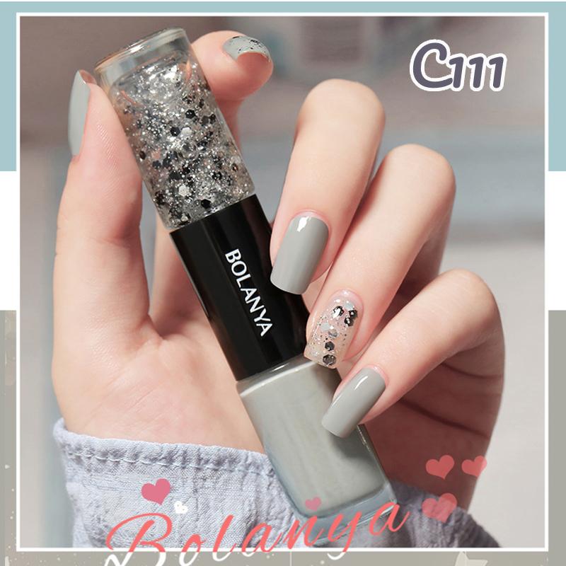 Nagellack, schnell trocknend, eine Flasche mit zwei Farben, semipermanenter Vernis-Nagelkunst-Nagel-Maniküre-Lack