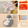 Hot Water Bottle, Rechargeable Hand Warmer, Explosion-Proof Plush Belly Warmer, Cute Hot Water Bag for Women's Bedding