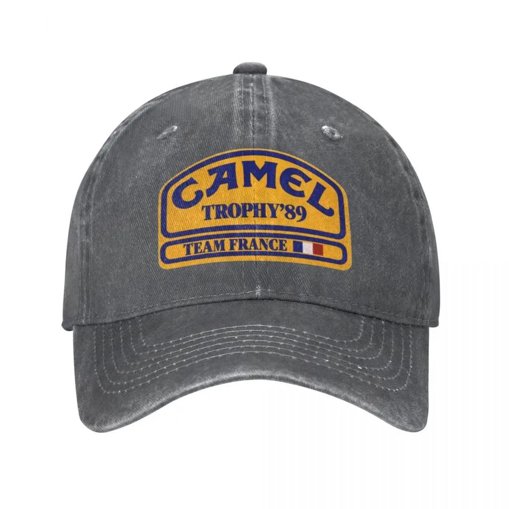 Camel Trophy Unisex Baseballkappe im Stil von Time France, Distressed Washed Caps Hut, Vintage Outdoor-Aktivitäten, Snapback-Hut
