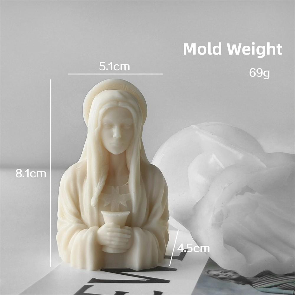 Plaster Mold Non-Stick Goddess Statue Silicone Mold Reusable Epoxy Resin Mold For Art Lovers Interior Decoration Craft