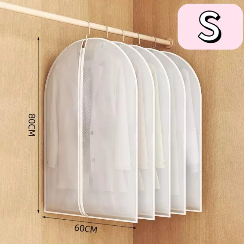 

Clothing Dust Cover Fully Closed Clothing Cover with Zipper Hanging Durable Clothing Storage Bag Hanging Coat Sweater 1pcs