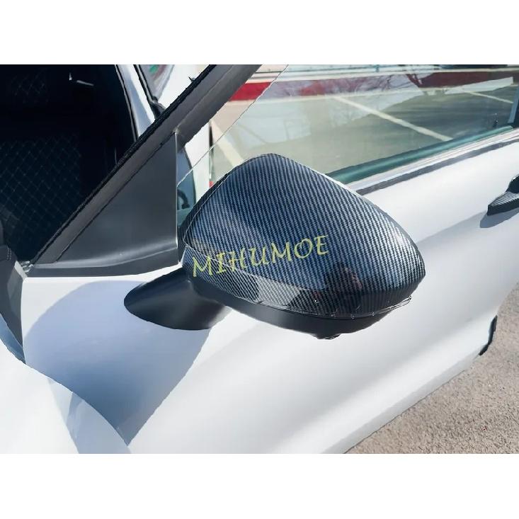 Car Side Rearview Mirror Cover Caps For Mitsubishi Outlander   2024 2025 2026 2Pcs/Set Carbon Fiber Black / Chrome ABS