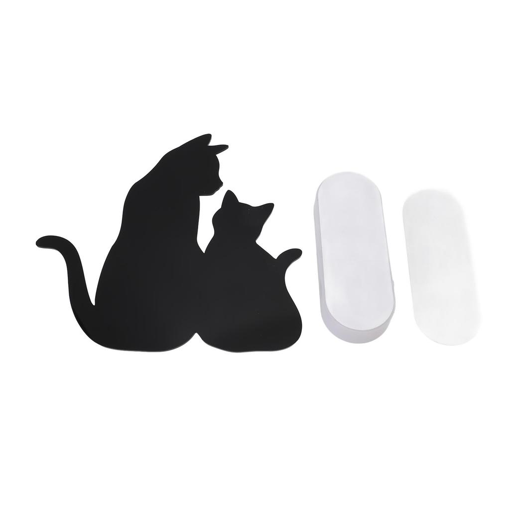 Cat Night Light LED Light Sensing Sound Activated Black Cat Silhouette Lamp for Living Room Hallway Kitchen Bedroom