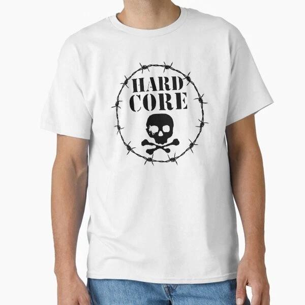 Hardcore Skull Classic Tshirt Made In Usaaus Tshirt S2xl S