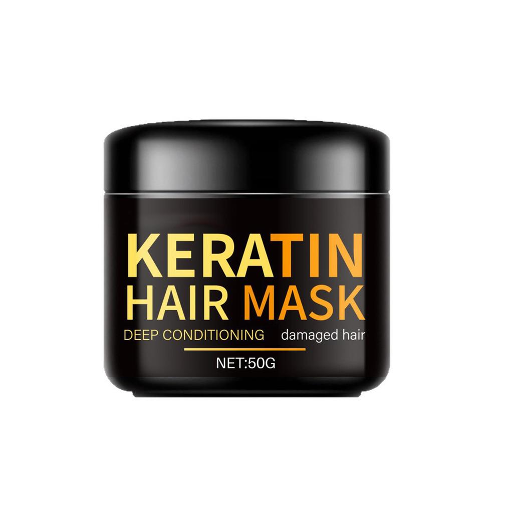 Keratin Hair Mask 50g Soft And Smooth Improvement Maintenance Dry Frizzy Hydration Moisturizing Hair Care Smooth Hair Mask