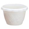 Iris Ohyama Flor Medium Size Warm Beige Pot, 12,