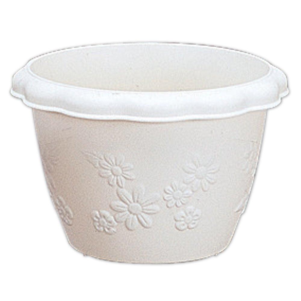 

Iris Ohyama Flor Medium Size Warm Beige Pot, 12,
