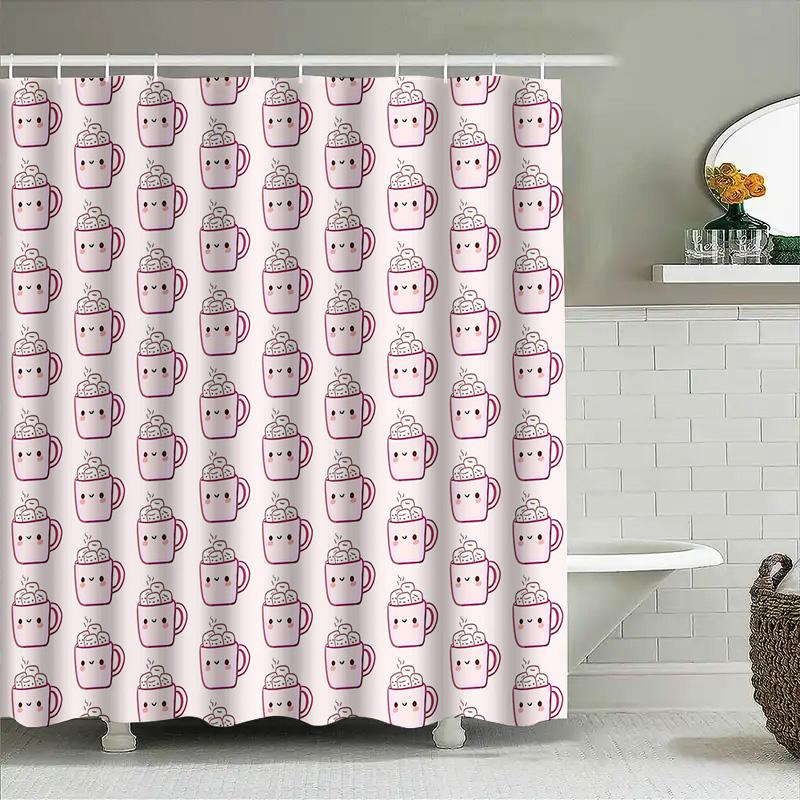 Bathroom Shower Curtain Set Floral Vintage Waterproof Fabric Decor Farmhouse Rustic Shower Curtains for Spa Modern Home