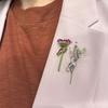 Broche Speld Verse Bloemen Compacte Legering Bloemenhouder Handvormige Houder Past op Jurken Overhemden Veelzijdig Speldje