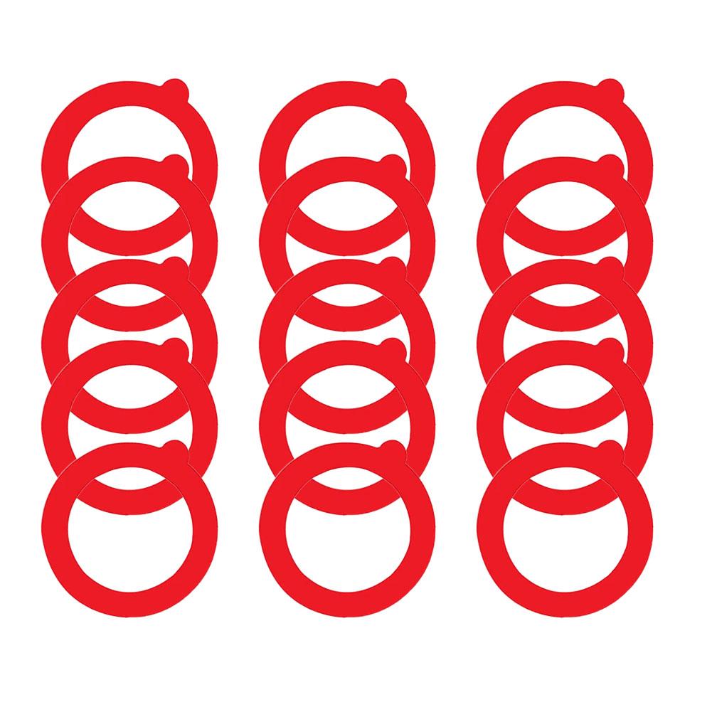 Bathroom Items Sealing Ring Seals Rings Silicone Replacement Gasket Reusable 15pcs Airtight Rubber For Jar Lids