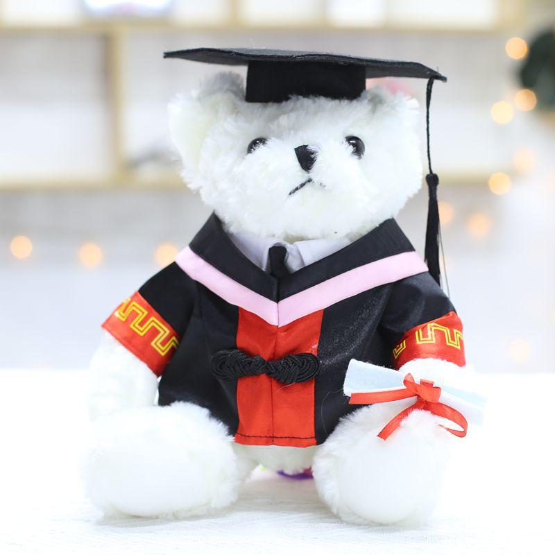 

Graduation Bear Doll Teddy Bear Plush Toy Doctor Bear Doll University Graduation Season Gift Elementary School Gifts 25Cm