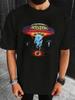 Klassisches Boston Rockband Muster T-Shirt von 1987 mit UFO und Don't Look Back Albumcover, Retro 80er Musikliebhaber Out...