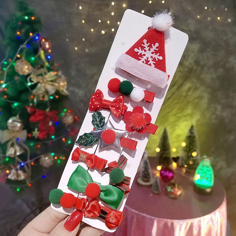 Santa Claus Hair Clips: Adult & Children's Christmas Antler Accessories