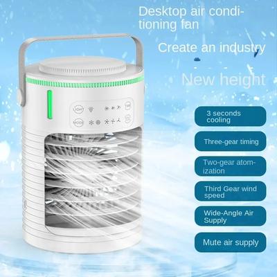 Ar condicionado de mesa Ar condicionado portátil Pequeno refrigerador de ar Hidrocooling Ajuste de ar portátil para ventiladores de refrigeração de escritório