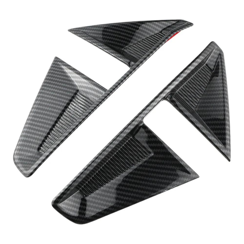

For Toyota Veloz 2025 2025 2025 Rear Fog Light Trim Back Fog Lamp Decoration Cover 2Pcs Foglight Sticker Styling Accessories imitation carbon