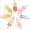 10/20/40 Pieces of 7-color Ice Cream Pendant, Rainbow Resin Popsicle Pendant, DIY Earrings, Keychains, Necklaces, Bracelets, Jewelry Making