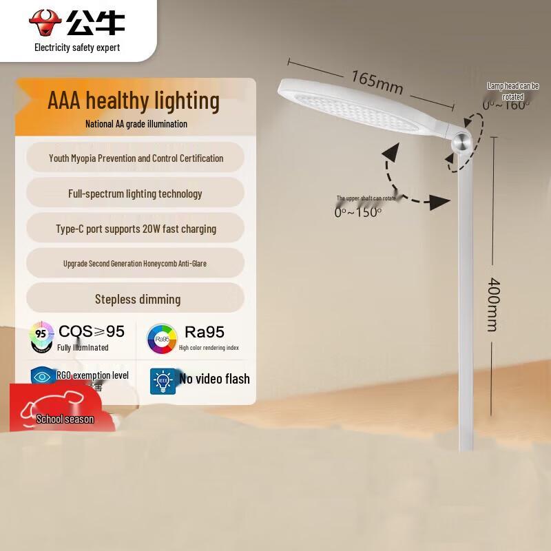 BULL ML-E012D-CS Round Desk Lamp