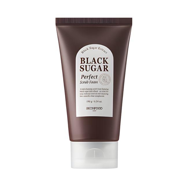 

[SKINFOOD] Black Sugar Perfect Scrub Foam - 180г/ Отшелушивающий, Увлажняющий, Корейская косметика, K-beauty