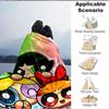 1pc Powerpuff Girls Flannel Throw Blanket Lightweight Soft Warm All Season Blanket for Sofa, Bed, Travel,L1028080