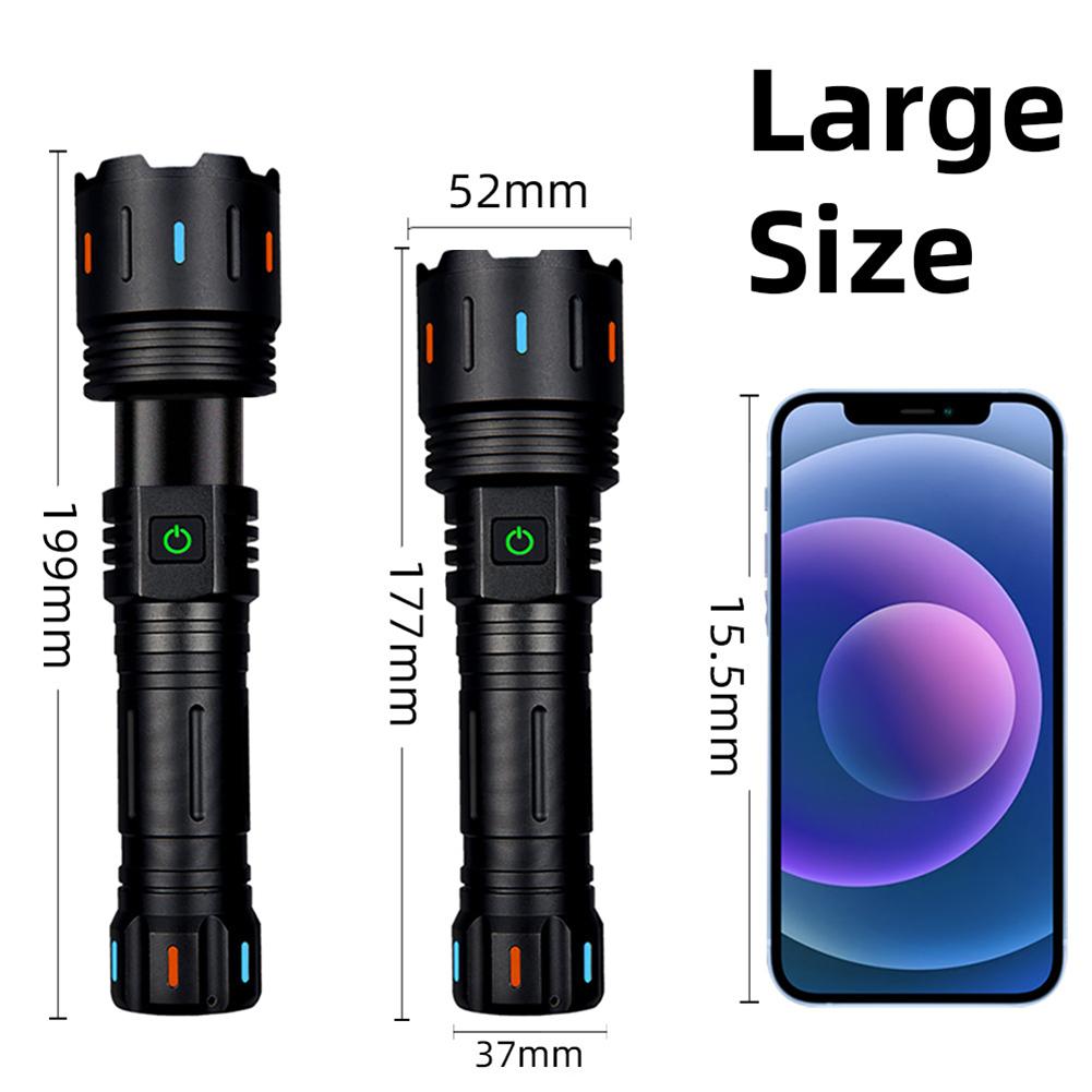 5800 Lumens Flashlight Aluminum Alloy Outdoor Adventure USB-C Charage