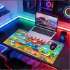 Custom Name Personalized Super Mario Pattern Mousepad, Laptop PC Desk Mat, Decorative Desk Mat for Home Keyboard Pad Gift