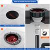 Freestanding Tub Drain Rough-in Kit, Island Bath Tub Drain Kit with PVC Plastic Adapter and Brass Tail Pipes, Compatible with Freestanding Bathtub,