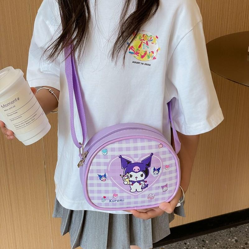 Trendy Lightweight Kids Crossbody Shoulder Bag Fashionable Cute Cartoon Backpack For Girls