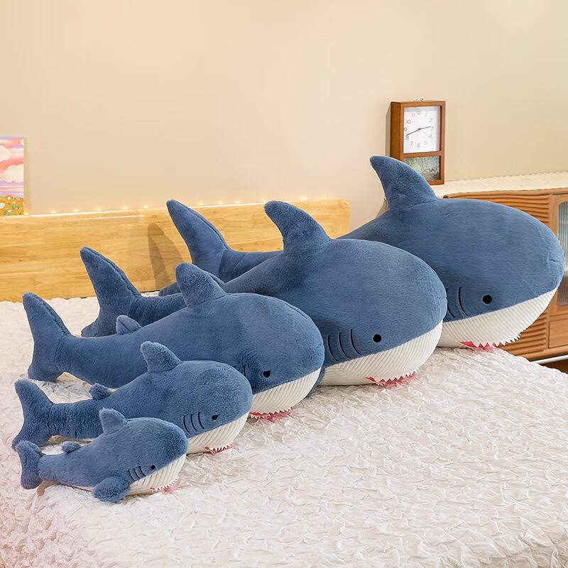 Rabbit Fur Shark Plush Toy Pillow
