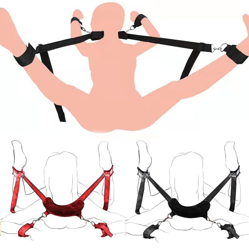 BDSM Erotic Bandage Accessories For Sex Woman Plus Size Lingerie Adjustable Handcuffs And Anklets Bed Sex Toys Products Exotic