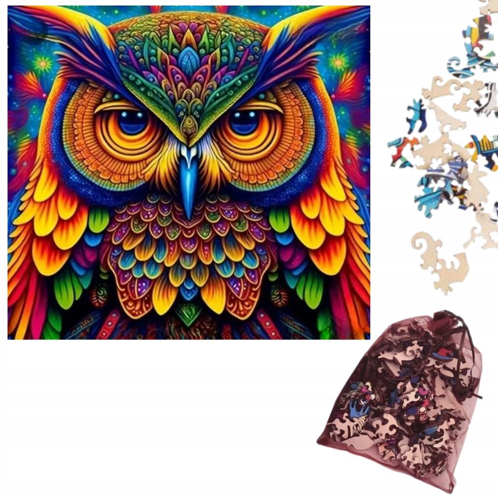 Wooden Educational Puzzle A3 Night Owl Children And Adults 240 Pcs Large