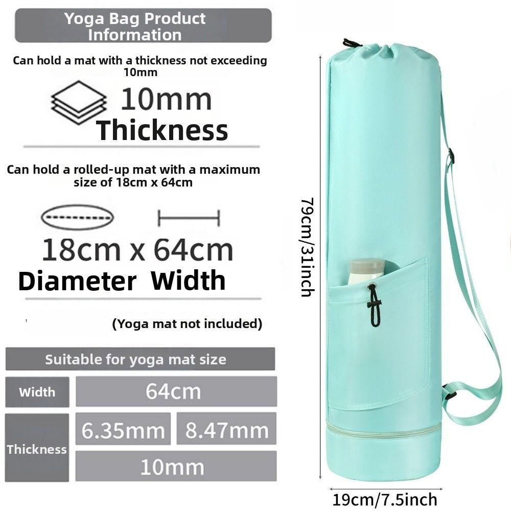 Adjustable Strap Fitness Mat Carrier Large Capacity Gym Yoga Bag Yoga Mat Storage Bag  Sports Yoga