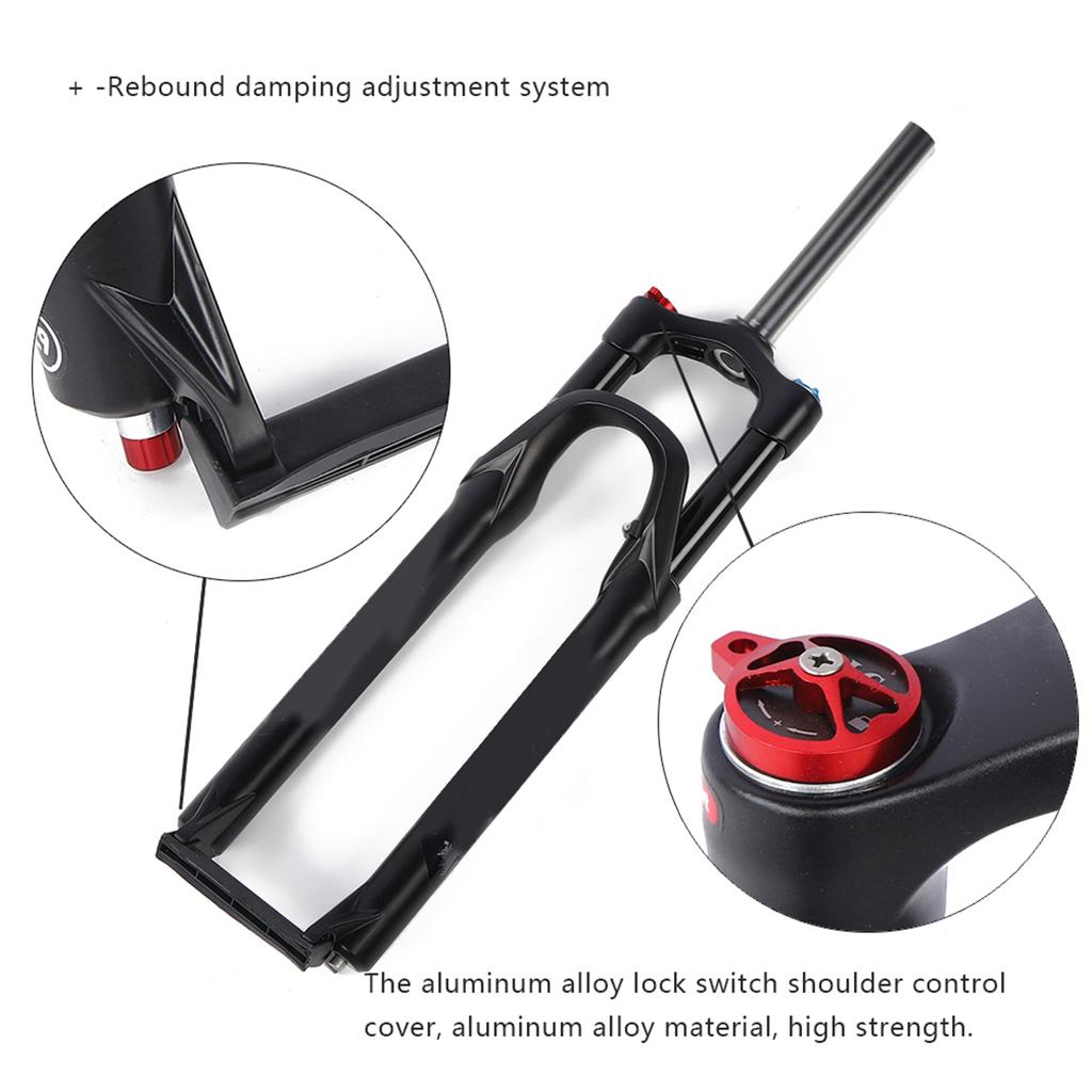 29in Straight Pipe Quick Release Shoulder Control Magnesium Alloy Air Fork Lockable Mountain Bike Suspension Front Fork