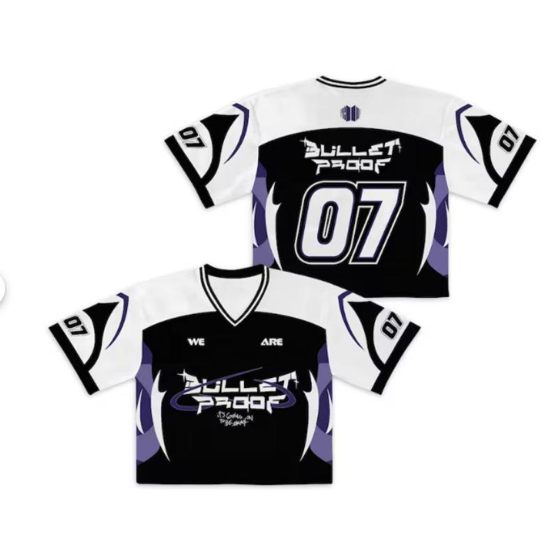 Summer New YBSY Jersey Men Women s V-neck T-shirt 3D Printed Fashionable Breathable Girl Group Same Style Y2k Breathable Fashion S